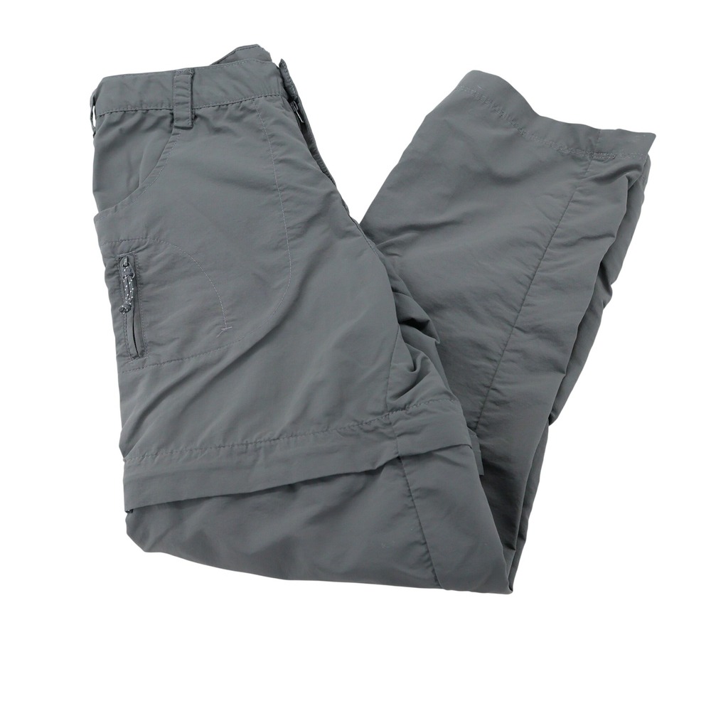 White Sierra Mens Convertible Hiking‎ Pants Gray Zip Off Cargo 28x26.5 Trail